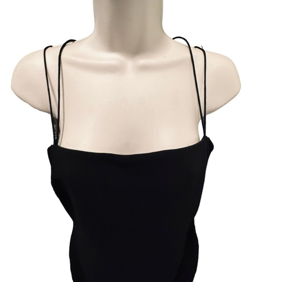 LIKELY Black Long Midi Maxi Dress 52” length Size 2 Strappy Sheath revolve - Picture 7 of 8